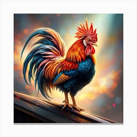 Rooster Ai Canvas Print