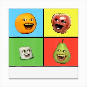 Annoying Orange Characters Canvas Print