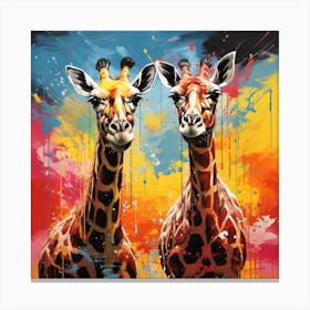 Giraffes 2 Canvas Print