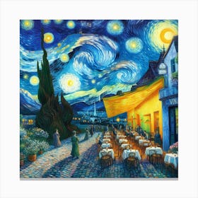 Van Gogh Painted A Cafe Terrace At The Edge Of The Universe (3) Canvas Print