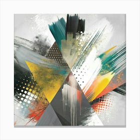 Abstract Triangles 1 Canvas Print