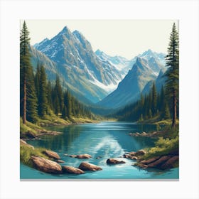 Landscape Painting Canvas Print