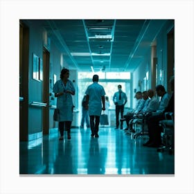 Hospital Corridor 1 Canvas Print