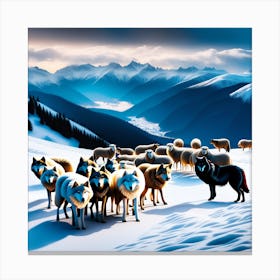 Wolf Pack Canvas Print