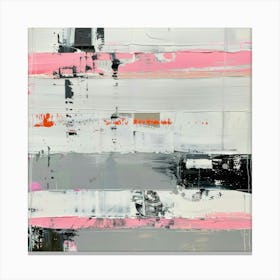 Abstract In Pink And Black 1 Canvas Print