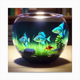 Fish Bowl 4 Canvas Print