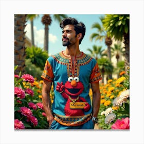 Elmo friend 1 Canvas Print