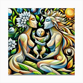 Mother And Child Canvas Print