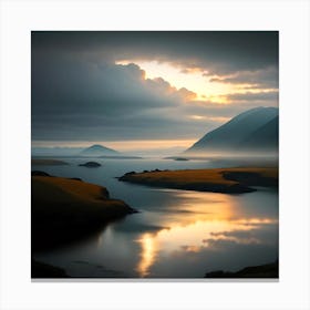 Sunrise Over Iceland Canvas Print