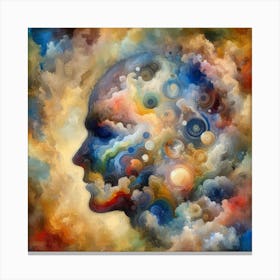 Abstract Of A Head Canvas Print