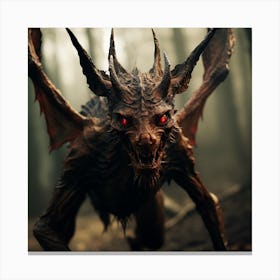 Demon In The Woods 12 Canvas Print