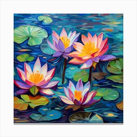 Water Lilies 5 Canvas Print