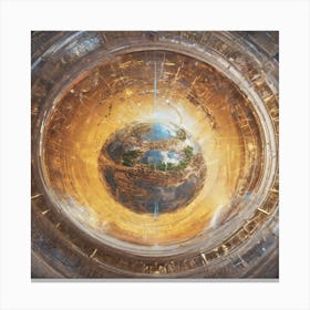 Earth From Space Canvas Print