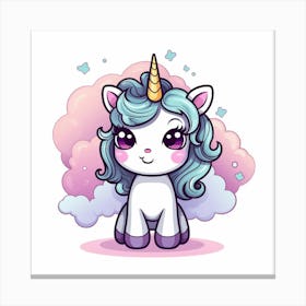 Cute Unicorn 601 Canvas Print