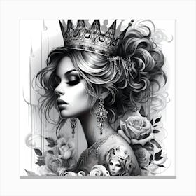 Queen Of Roses Canvas Print