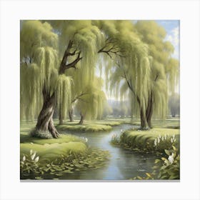 Weeping Willows Canvas Print