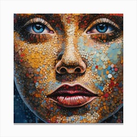 Girl With Blue Eyes Canvas Print