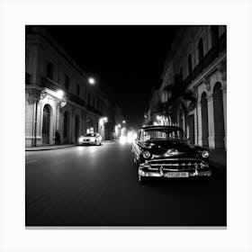 Cuba At Night Canvas Print