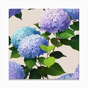 Hydrangea bush 1 Canvas Print