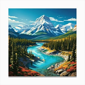 National Park Banff Canada Canvas Print