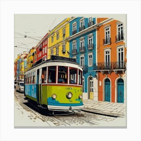 Lisbon Tram 4 Canvas Print