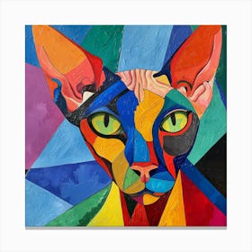 Kisha2849 Picasso Style Hairless Cat No Negative Space Full Pag 98a122b0 8120 40ca B698 Fb82a525e6a3 Canvas Print