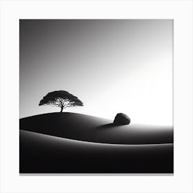 Lone Tree In The Desert 1 Canvas Print