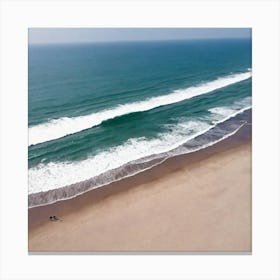 Aerial View Of The Beach 18 Canvas Print