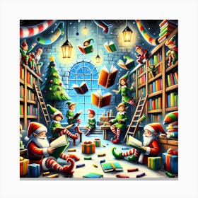 Super Kids Creativity:Elf In The Library Canvas Print
