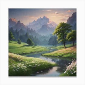 Landscape Painting 46 Canvas Print