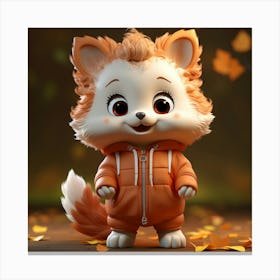 Cute Fox 113 Canvas Print