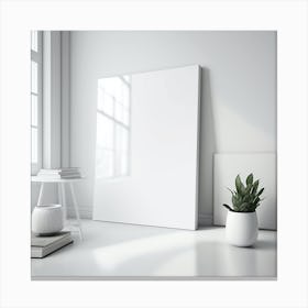 Blank Canvas In A Room Canvas Print