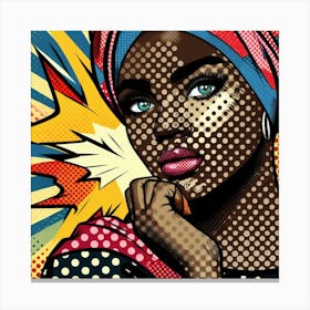 Habiba Pop African Woman  Canvas Print