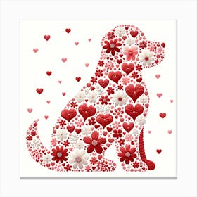 Valentine'S Day Dog 1 Canvas Print