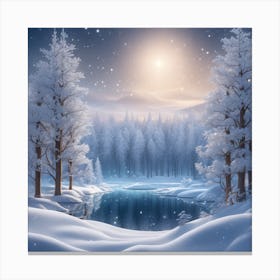 Winter Landscape 14 Canvas Print