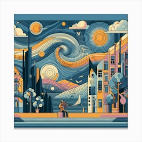 Starry Night 2 Canvas Print