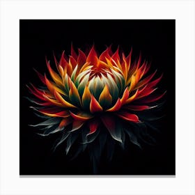 The Fiery Flower 3 Canvas Print