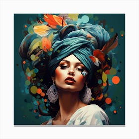 Woman In A Turban Canvas Print