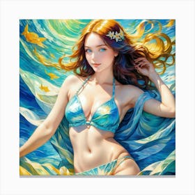 Mermaidxhgdg Canvas Print
