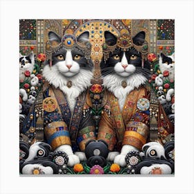 The Majestic Cats 4 Canvas Print
