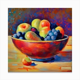 Fruit Bowl Canvas Print