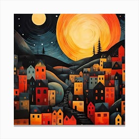 Night In The City Canvas Print