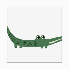 Cute Funny Crocodile Canvas Print