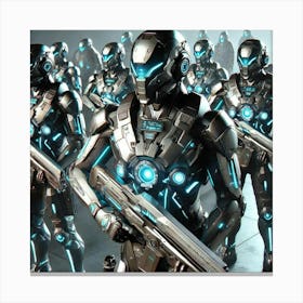 Technocrat Soldiers Converted Canvas Print