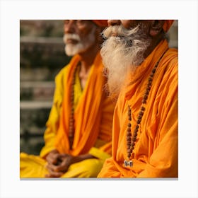 Two Hindu Monks Canvas Print