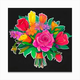 Bouquet Of Flowers Canvas Print