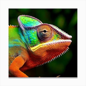 Firefly Colorful, Chameleon, Vibrant, High Resolution, 8k Quality, Photorealistic, Detailed, Vivid, (11) Canvas Print