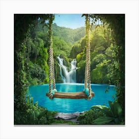 Swing In The Jungle 6 Canvas Print