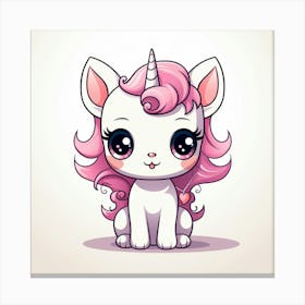 Cute Unicorn 147 Canvas Print