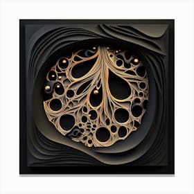 3d Paper Art 4 Canvas Print